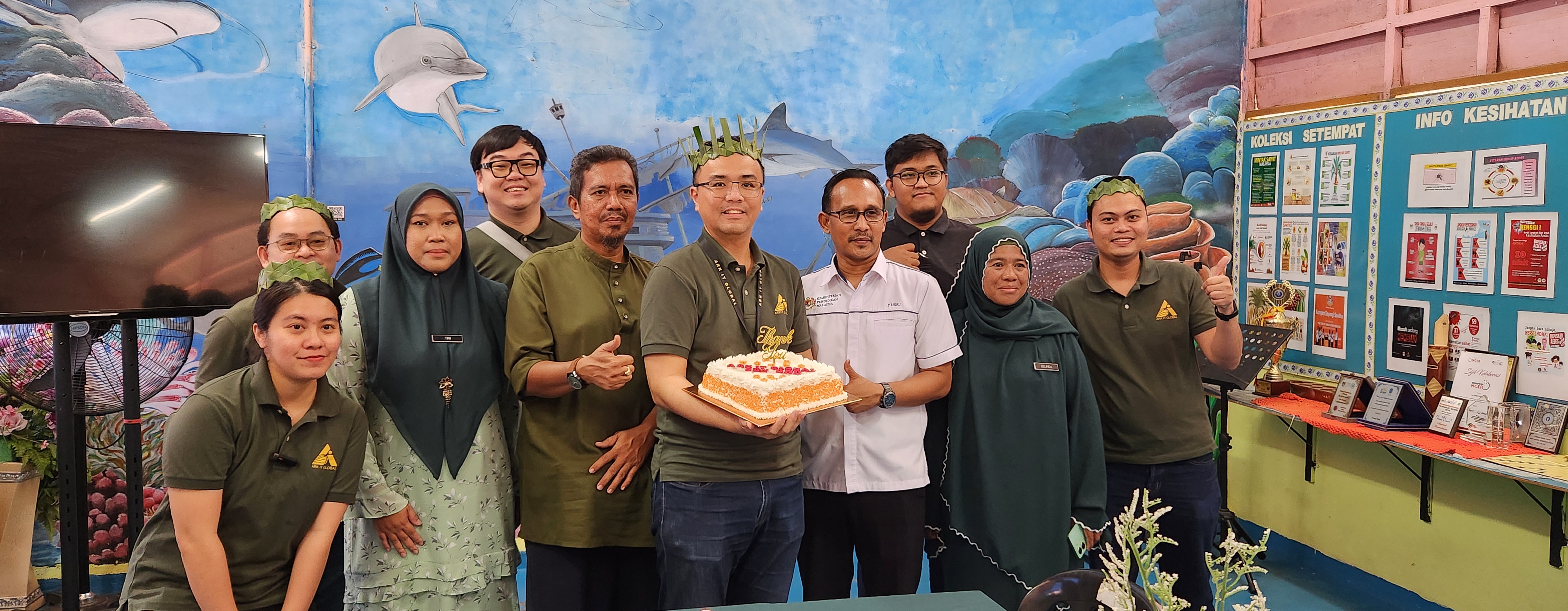 Delicious Cake for Ark IT Gobal special hand made from Teacher of Sekolah Kebangsaan Ayer Denak